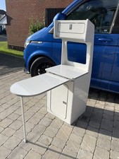 VW Transporter T5 T6 Camper Van Furniture Kitchen Pod Cupboard Locker White.