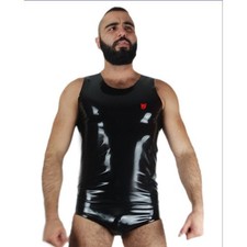Mens Rubber latex black