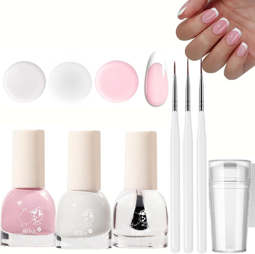 French manicure nail - nail, polish