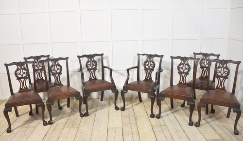 Set of eight mahogany - of,