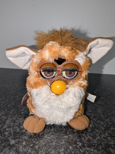 Furby with tags stripey tan - tags,