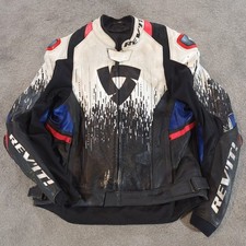 Revit Quantum 2 Pro Air Motorcycle Leather Jacket Mens 54 Race Biker Speed Hump