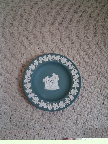 Teal green pin dish - green,