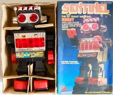 Vintage Kamco Sentinel Giant Walking Piston Robot. Boxed. 1980s Working.