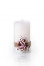BULGARIAN ROSE CANDLE PERFUME VANILLA - COCONUT d-50mm, h-85mm
