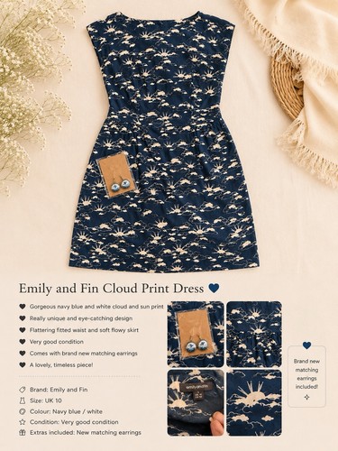 Emily and fin shift - dress, size
