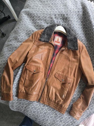 Rare leather harrington bomber - rare,