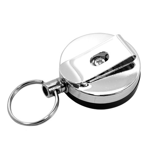 Retractable key chain ring - retractable,