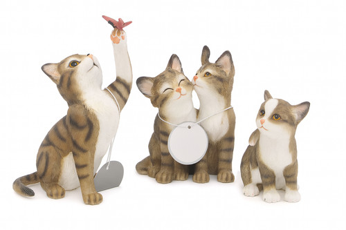 Tabby cat ornament - tabby,