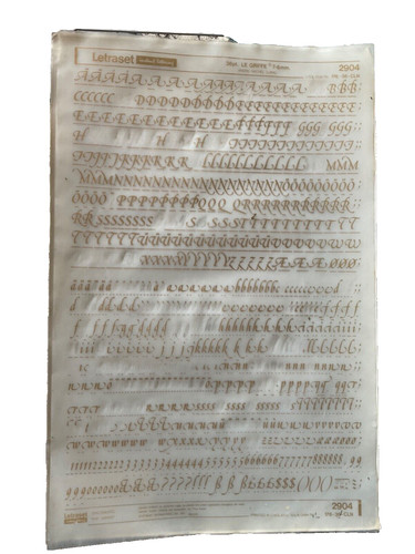 Letraset upp low num le - upp/low/num,