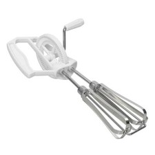 Rotary Hand Whisk Manual Mixer Beater Blender Cakes Eggs Sauces Easy Control