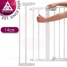Safety 1st Pressure Fit Gate Extension│Kids Safety Extension Door Kit│14cm│White