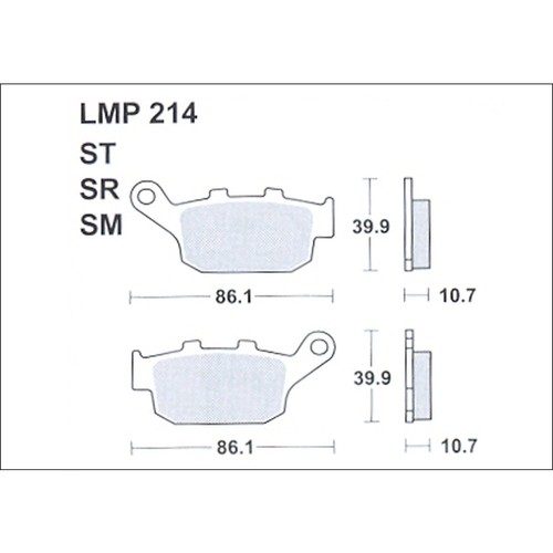 Athena brake pads - for, honda