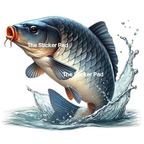 Vinyl sticker carp coarse - -,