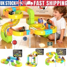 62-167PCS Rail & Electric Car Set Magnetic Track Race Car Train Model Kids Toy