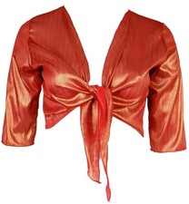 Bright Red Gold Shine Bolero