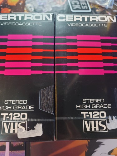Certron 120 blank vhs video - certron, t-120
