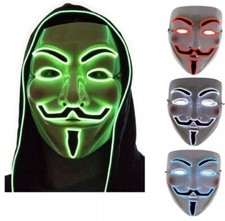 Light Up Led Mask V Vendetta