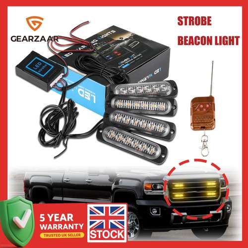 Amber led strobe - ​​6",