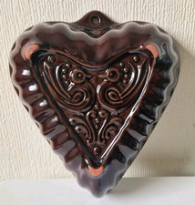 Vintage W.German Scheurich Folk Art Birds Baking Shortbread Mold & Wall Display