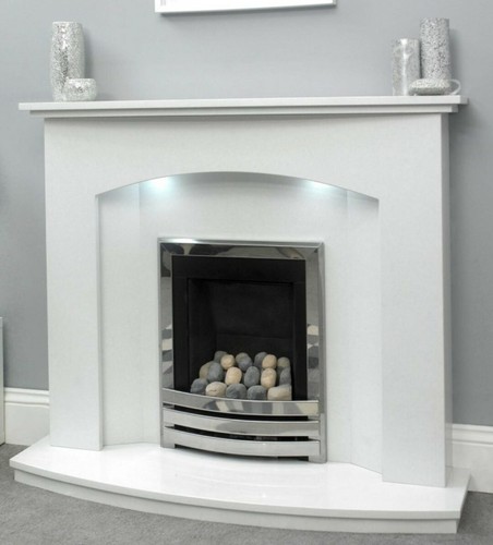 Fireplace marble surround - , led