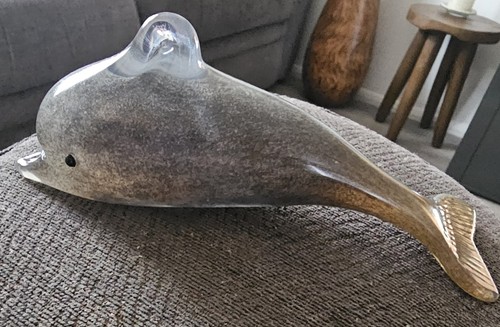 Langham hand blown - blown, dolphin
