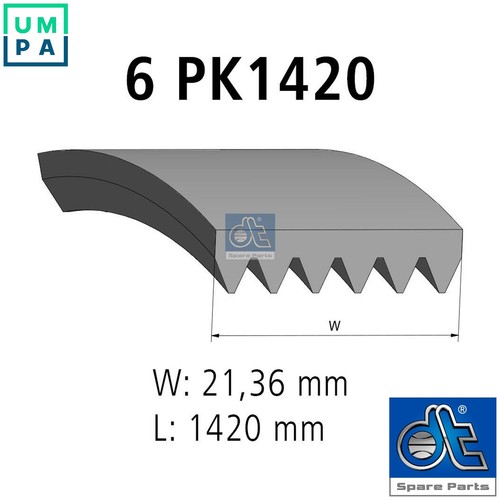 Vribbed belt 31516 for - belt,