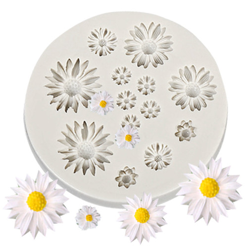 Daisy flower silicone icing - daisy,
