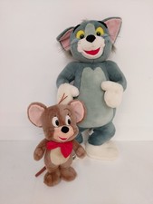 Extra Large Tom & Jerry Vintage Warner Bros Soft Toys 1998, T 21", J 11" VGC