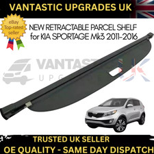 FOR KIA SPORTAGE MK3 2011-2016 NEW RETRACTABLE PARCEL SHELF BOOT COVER -BLACK