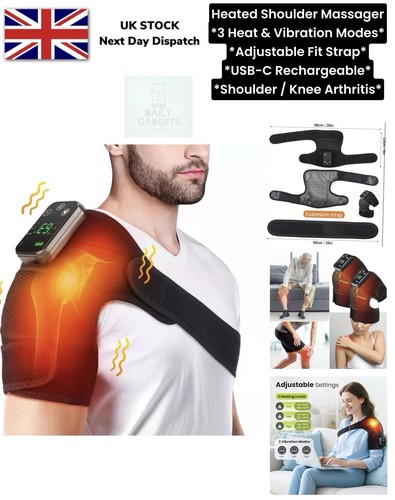Heated shoulder massager wrap - shoulder,