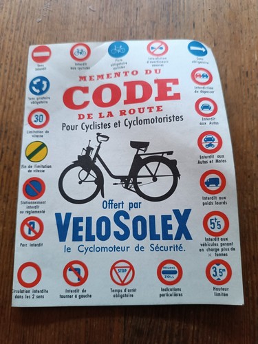 Velosolex 1963 moped code - 1963,