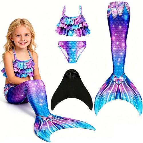 Kids mermaid tail with monofin - mermaid,