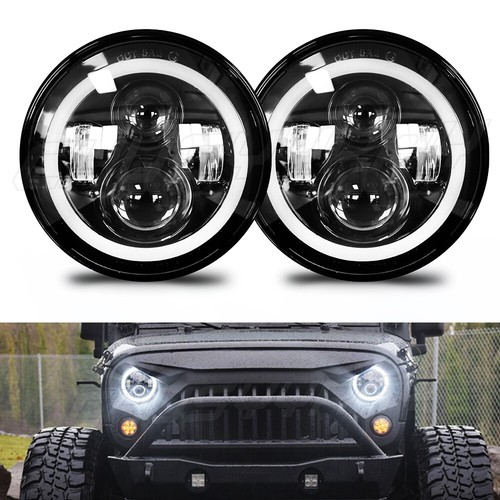 Led headlight halo hi lo - 2x, 7"