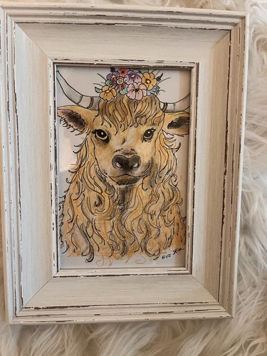 Original highland cow coloured - original,