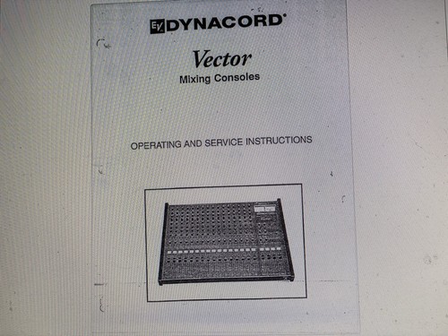 Dynacord vector mixing - dynacord,