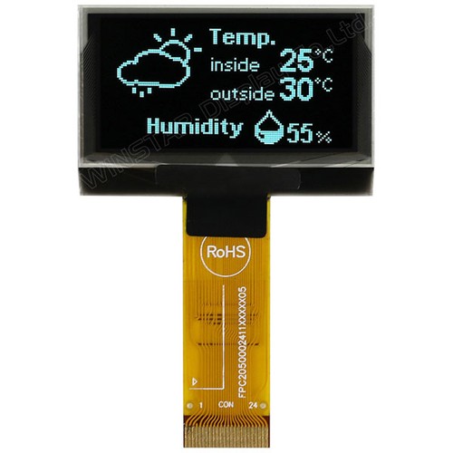 Winstar oled cog 128x64 - 128x64, white