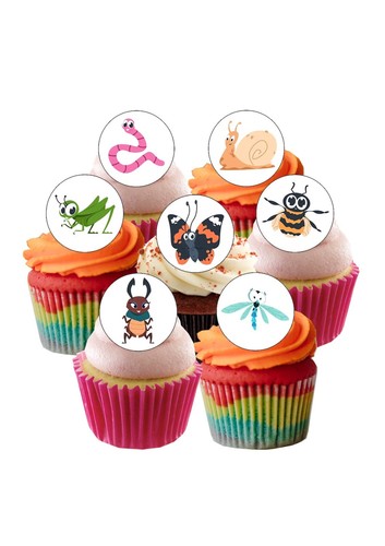 Cake toppers cute bugs - cake,