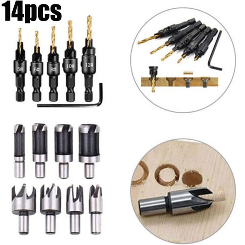 14pcs pack countersink drill - 14pcs,