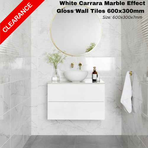 White carrara marble effect - carrara,