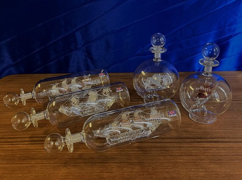 Ship bottle glass model - a,