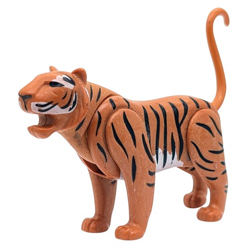 Playmobil tiger orange white
