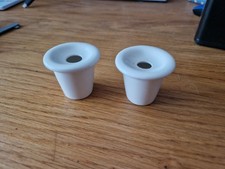 White vintage ceramic Inkwells