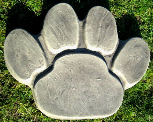 Paw print garden stepping - garden,