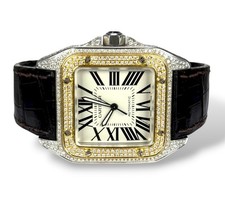 CARTIER Santos 100XL - W20072X7 - Automatic - After set Diamond Set Case & Bezel