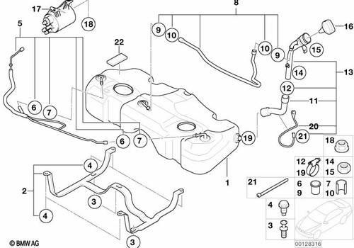 Mini genuine tank holding - mini,