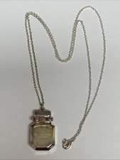 Victoria’s Secret Bombshell Solid Perfume Silver Locket Necklace Rare Item