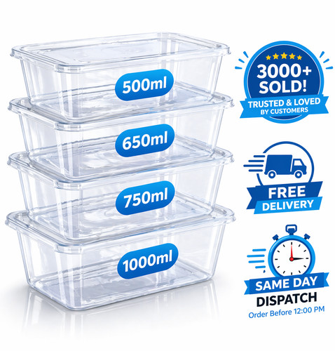 Plastic food containers with - food,