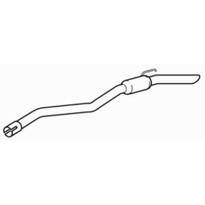 Rear exhaust silencer back box - rear,