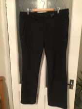 Men’s PETER STORM Black Walking hiking outdoor Trousers fleece lined size uk36L